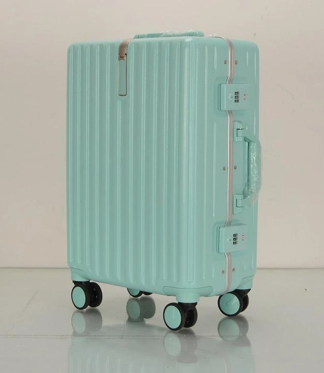 TOP AA Reis Kofferset - Trolleyset 3-delig Met TSA Slot Aluminum Frame, Kleine Cabine En Groot, ABS Luggage, (20+24+28 Inches 3 Pc Set), Roze/pink - Afbeelding 12