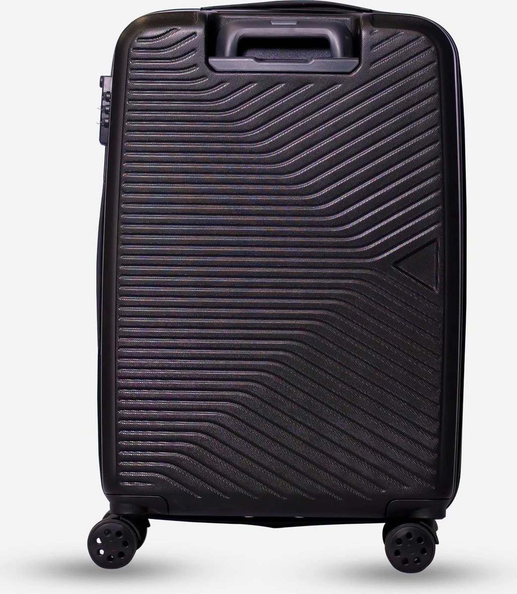 ©TROLLEYZ - Ibiza No.3 - Reiskoffer 69cm Met TSA Slot - Dubbele Wielen - 360° Spinners - 100% ABS - Reiskoffer In Night Black - Afbeelding 3