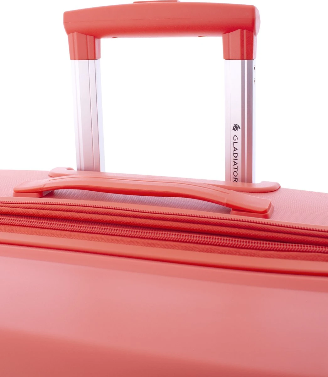 Gladiator Boxing Middelgrote Koffer Expandable 67 Cm 70/80 Liter TSA Slot - Koraalrood - Afbeelding 8