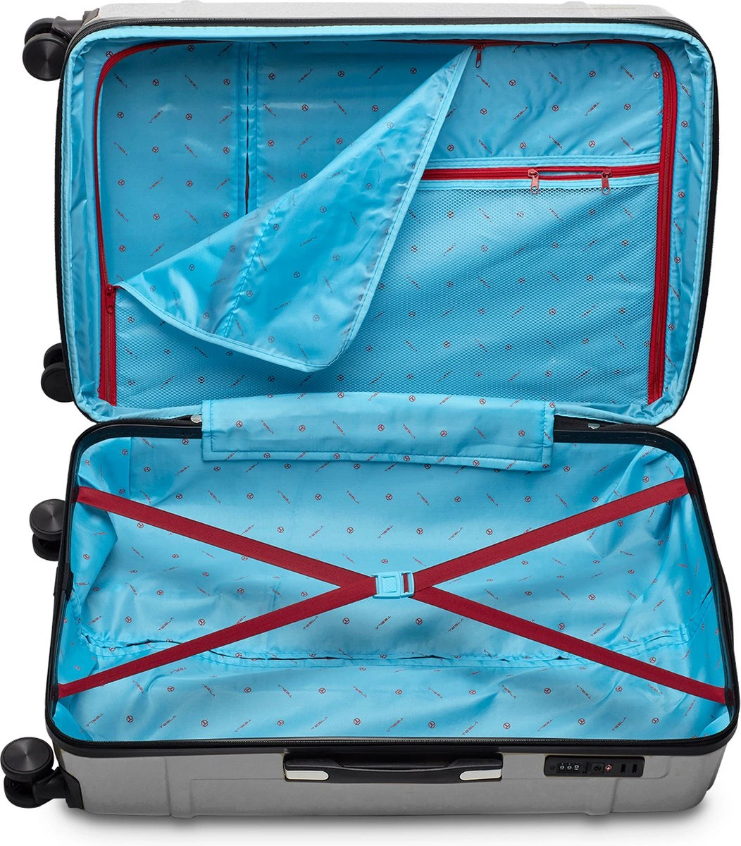 Tesla PC - Reiskoffer - 75 Cm - 4 Wielen - Zilver - Afbeelding 3