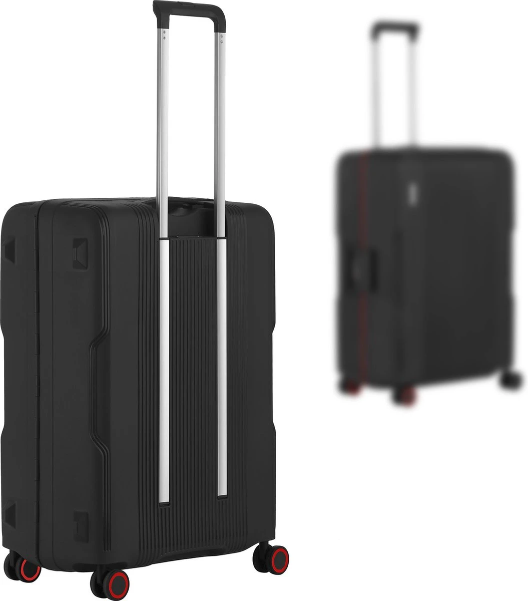 CarryOn Protector Luxe Reiskoffer - Trolley 66cm Met TSA-klikslot En OKOBAN - Ultrasterk - Zwart - Afbeelding 5