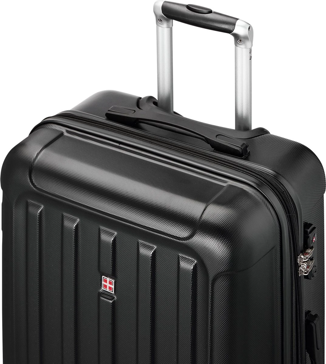 Swiss Alps - Reiskoffer - 68 Cm - 4 Wielen - Zwart - Afbeelding 4