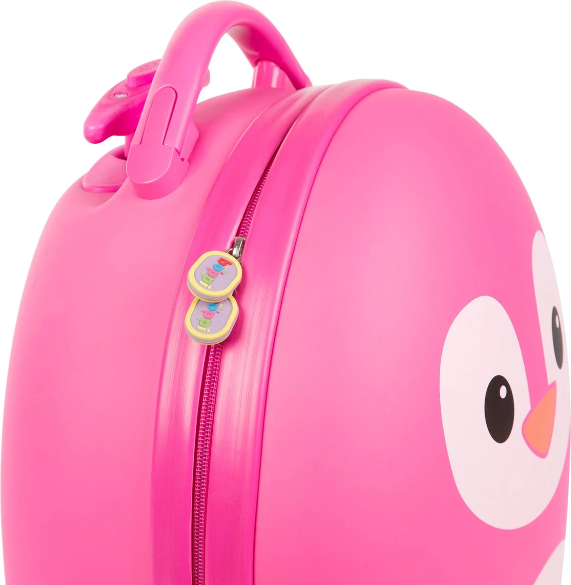 Boppi - Kindertrolley - Pinguïn (roze) - Handbagage - Lichtgewicht - Duurzaam - 17L - Afbeelding 2