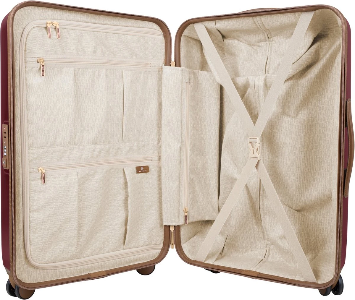 SUITSUIT - Fab Seventies Classic - Biking Red - Reiskoffer (66 Cm) - Afbeelding 3