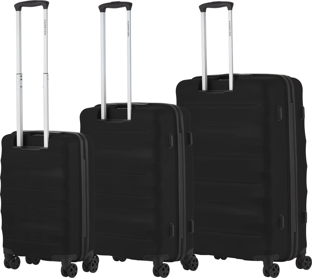 CarryOn Porter ® Kofferset - TSA Trolleyset 3-delig Met OKOBAN - Dubbele Wielen - Zwart - Afbeelding 2