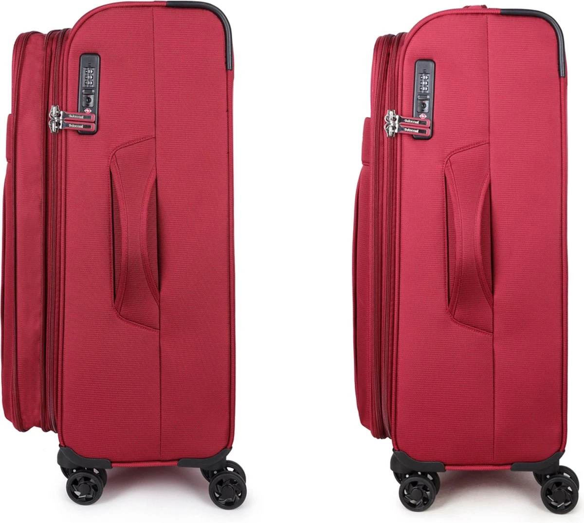 Decent D-Upright Large Koffer - 76 Cm Expandable - TSA Slot - Bordeaux Rood - Afbeelding 10