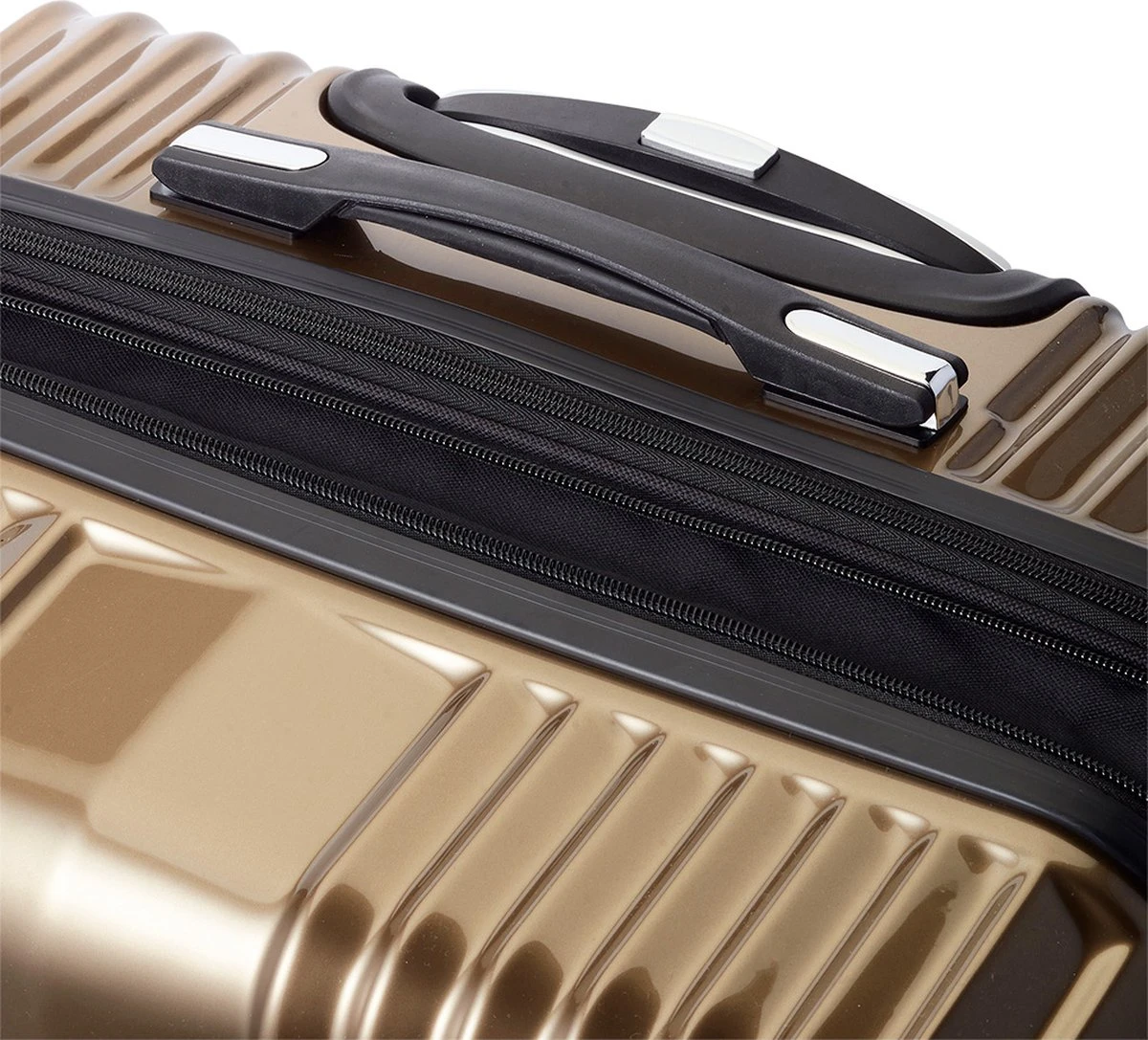 Tesla PC - Reiskoffer - 65 Cm - 4 Wielen - Goud - Afbeelding 4