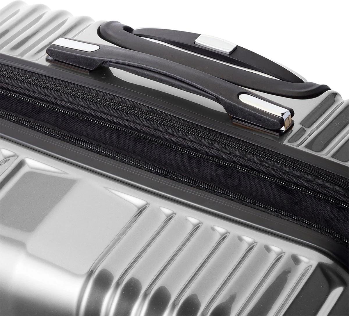 Tesla PC - Reiskoffer - 65 Cm - 4 Wielen - Zilver - Afbeelding 7