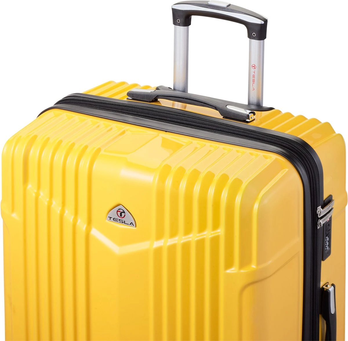 Tesla PC - Reiskoffer - 75 Cm - 4 Wielen - Geel - Afbeelding 7
