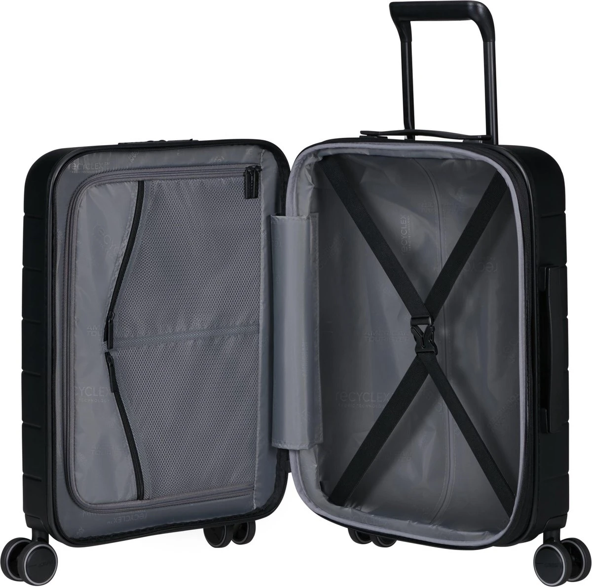 American Tourister Reiskoffer Met Laptopvak - Novastream Spin. 55/20 Tsa Exp Smart (Handbagage) Dark Slate - Afbeelding 3