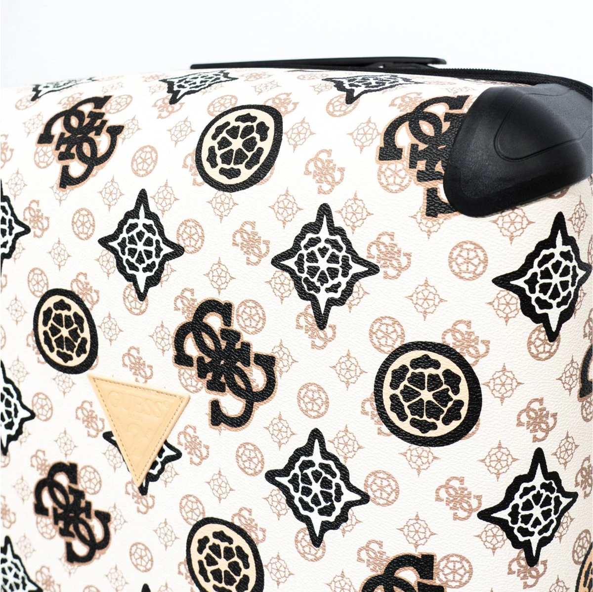 Guess House Party 28 In 4 Wheeler Dames Reiskoffer - Cream Logo Multi - Afbeelding 3