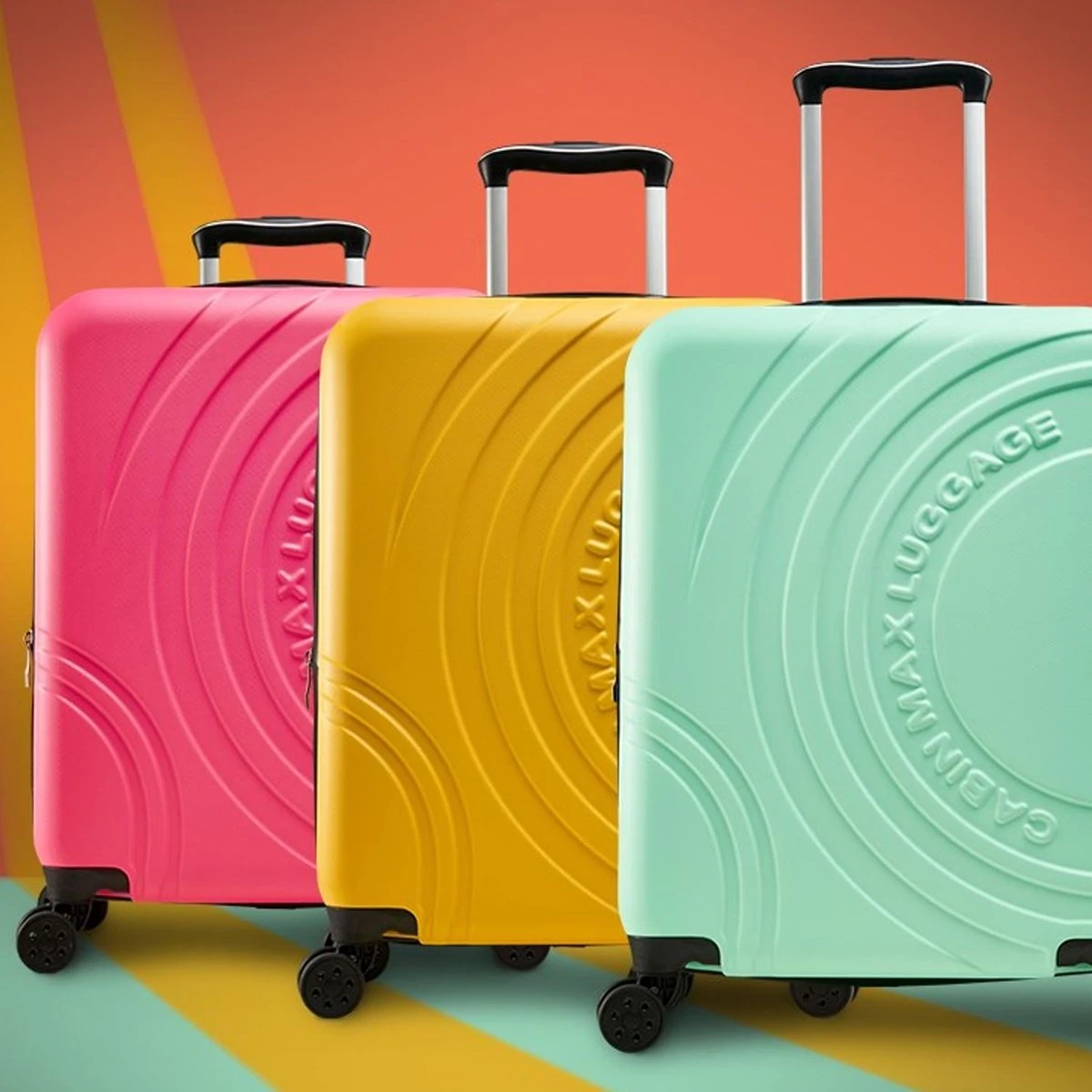 CabinMax Velocity Handbagage Koffer - Uitbreidbaar Trolley 44L - Harde Reiskoffer - 55x40x20/25 Cm - Lichtgewicht - Groot Capaciteit - Geel - Afbeelding 9