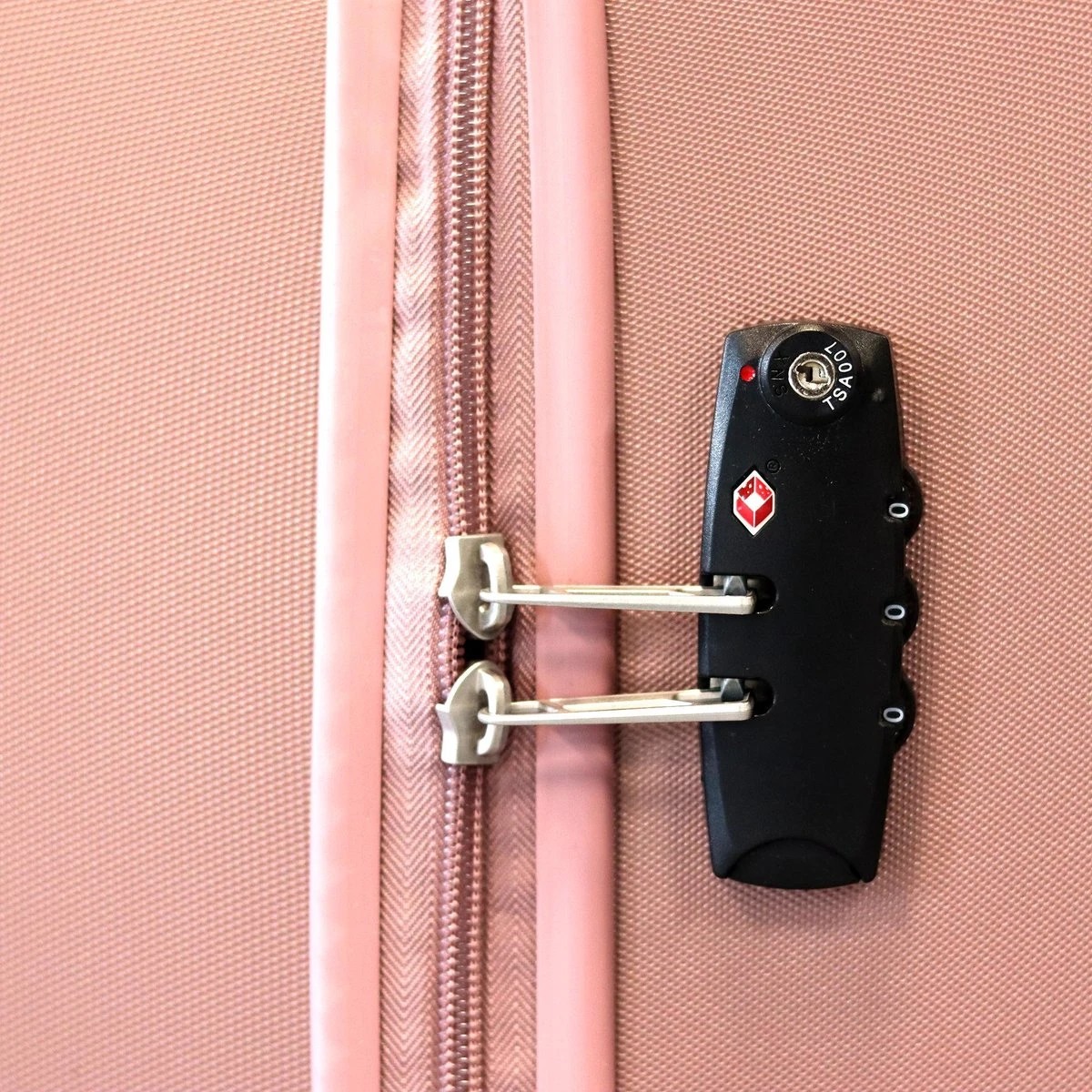 ©TROLLEYZ - Bali No.22 - Reiskoffer 69cm Met TSA Slot - Dubbele Wielen - 360° Spinners - 100% ABS - Reiskoffer In Cosmopolitan Pink - Afbeelding 5