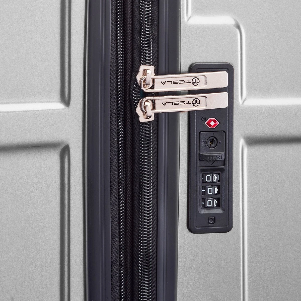 Tesla PC - Reiskoffer - 75 Cm - 4 Wielen - Zilver - Afbeelding 6