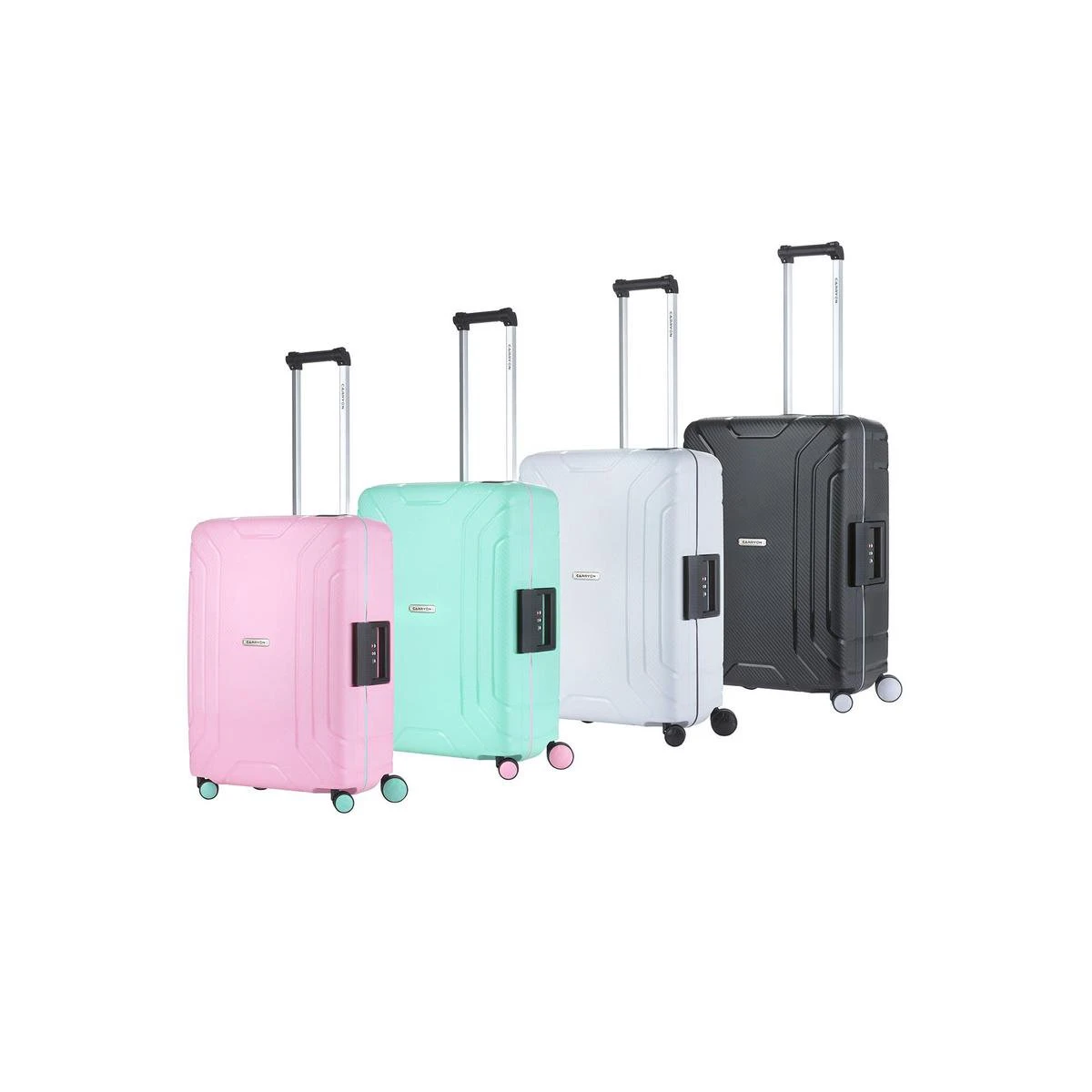CarryOn Steward TSA Reiskoffer - 65cm Trolley Met Kliksloten - Dubbele Wielen - Roze - Afbeelding 10