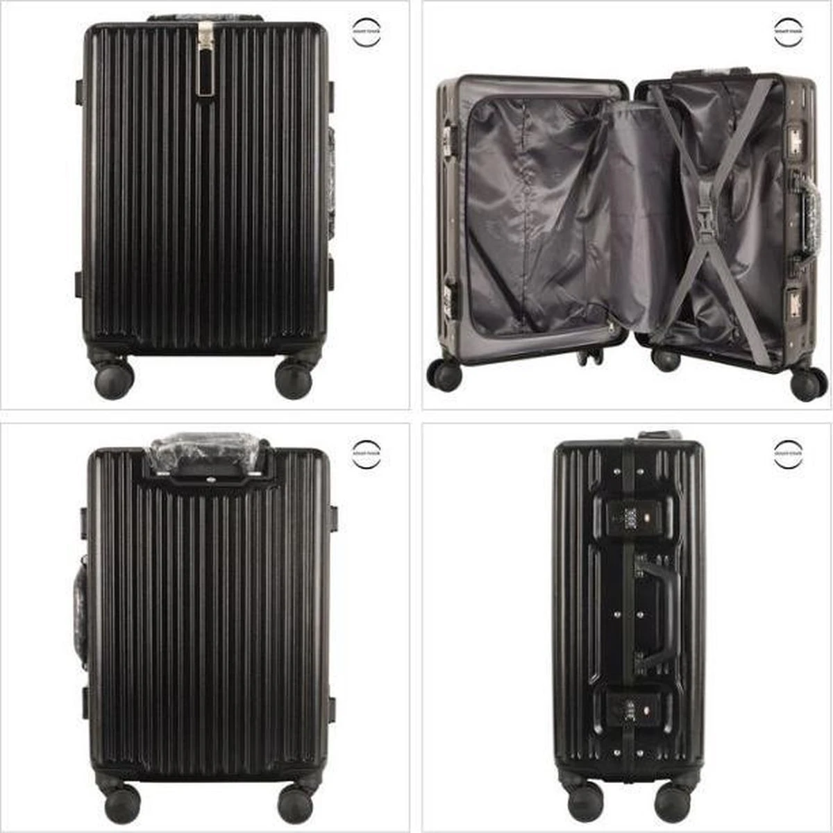 TOP AA Reis Kofferset - Trolleyset 3-delig Met TSA Slot Aluminum Frame, Kleine Cabine En Groot, ABS Luggage, (20+24+28 Inches 3 Pc Set), Roze/pink - Afbeelding 15