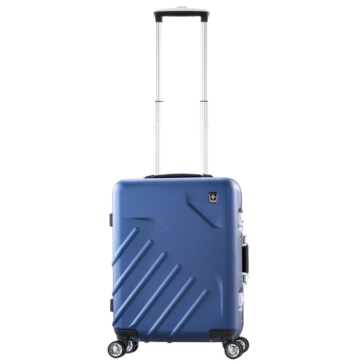 Swissmobility Elite Handbagagekoffer - 55cm Luxe Handbagage Met Dubbele TSA-kliksloten - Blauw - Afbeelding 3