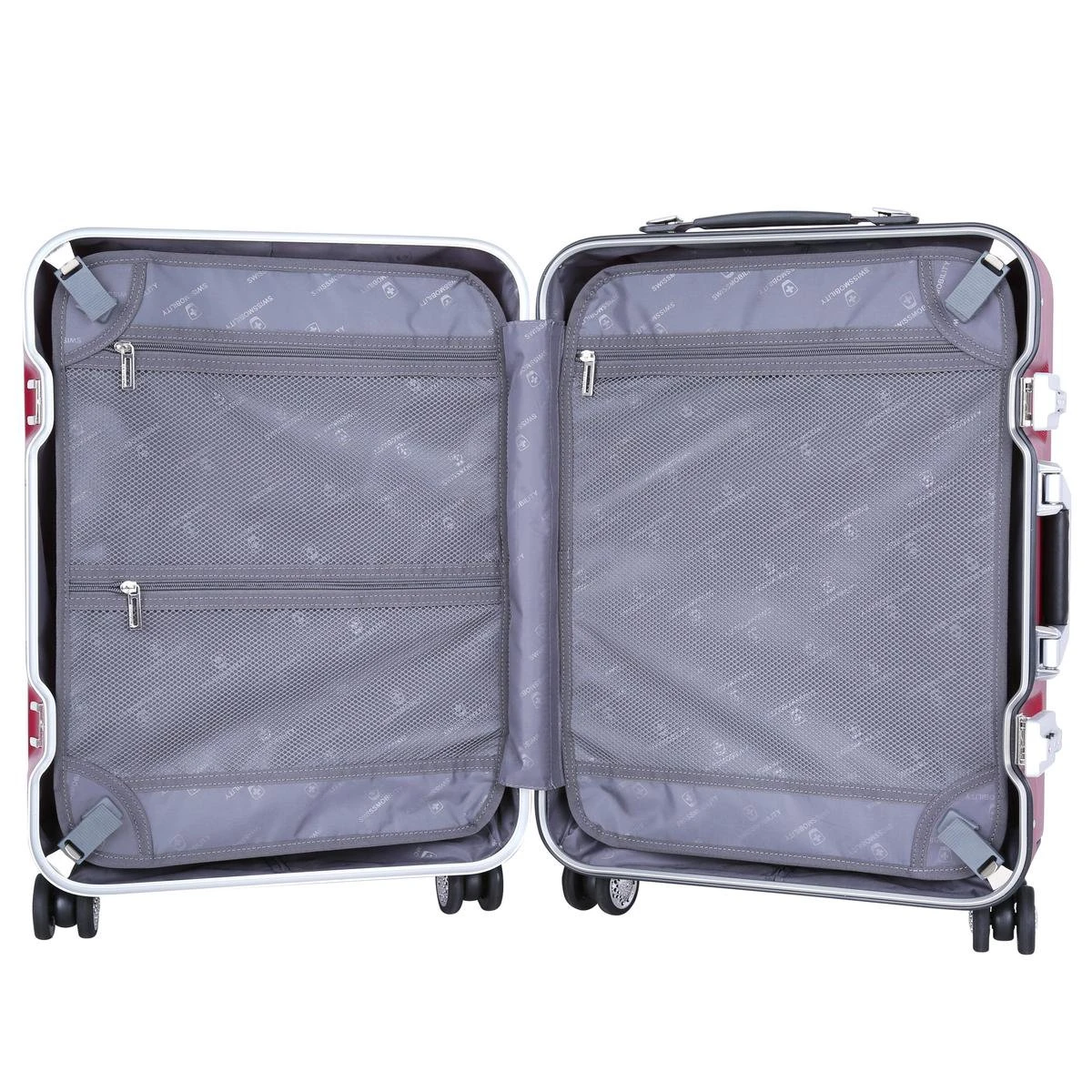 Swissmobility Elite Handbagagekoffer - 55cm Luxe Handbagage Met Dubbele TSA-kliksloten - Blauw - Afbeelding 5