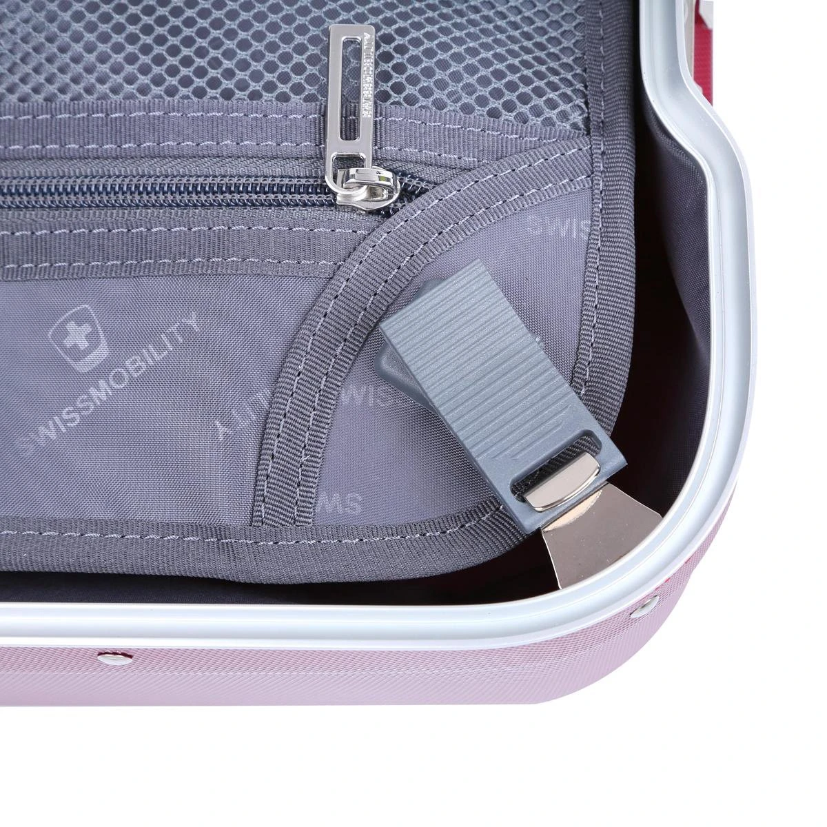 Swissmobility Elite Handbagagekoffer - 55cm Luxe Handbagage Met Dubbele TSA-kliksloten - Blauw - Afbeelding 6