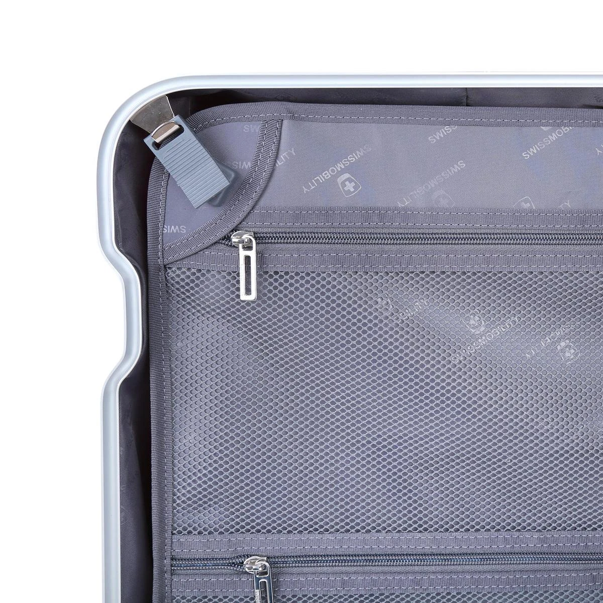 Swissmobility Elite Handbagagekoffer - 55cm Luxe Handbagage Met Dubbele TSA-kliksloten - Blauw - Afbeelding 7