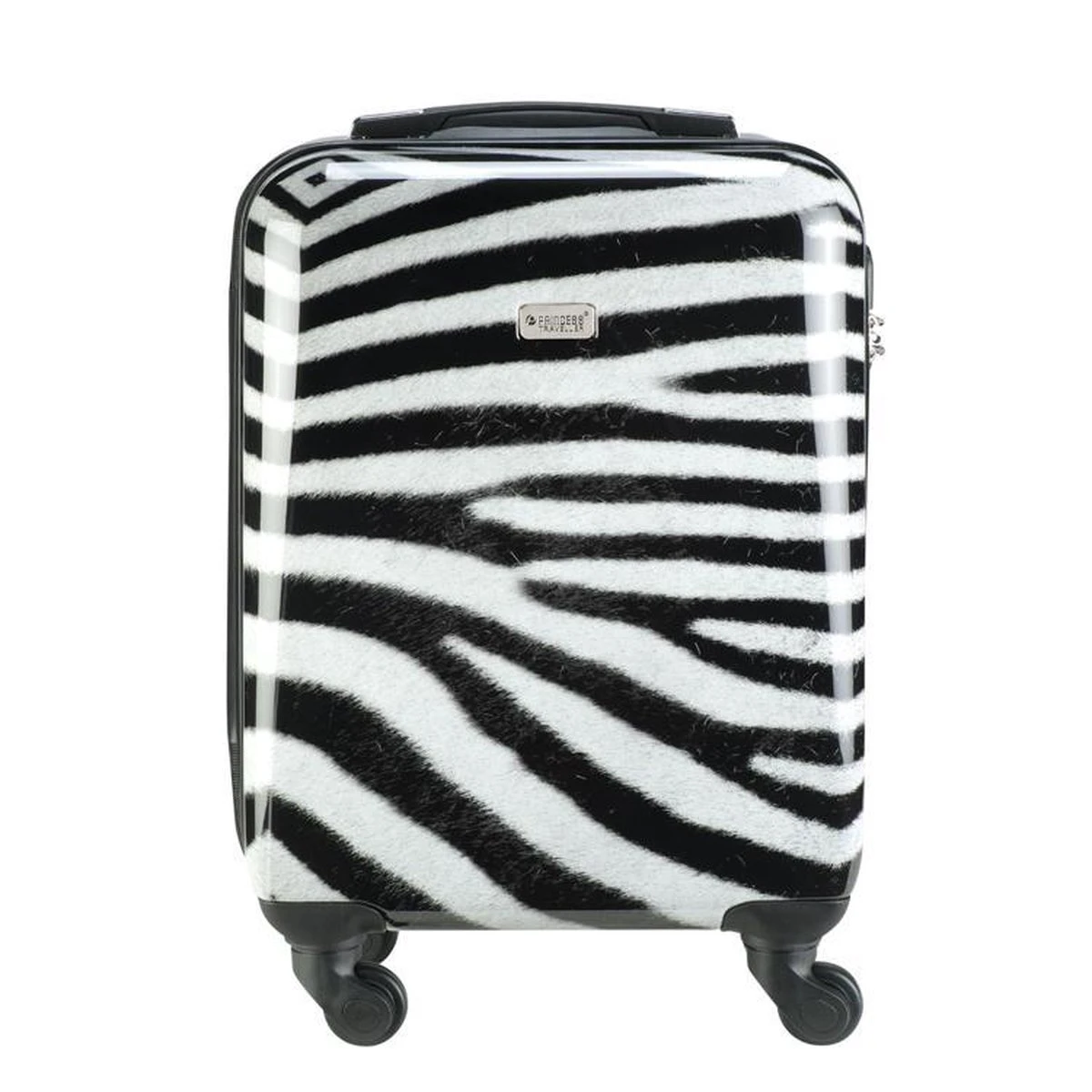 Princess Traveller Animal Print - Handbagagekoffer - Zebra - Small - 55cm