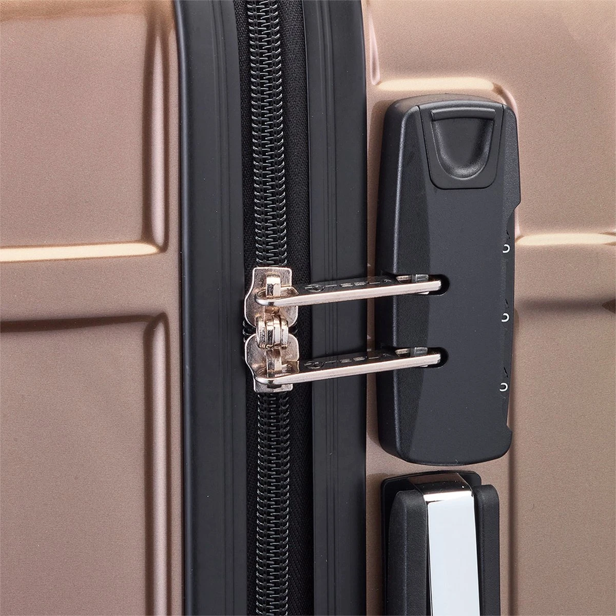 Tesla PC - Handbagage Koffer - 55x35x20 Cm - 4 Wielen - Goud - Afbeelding 6