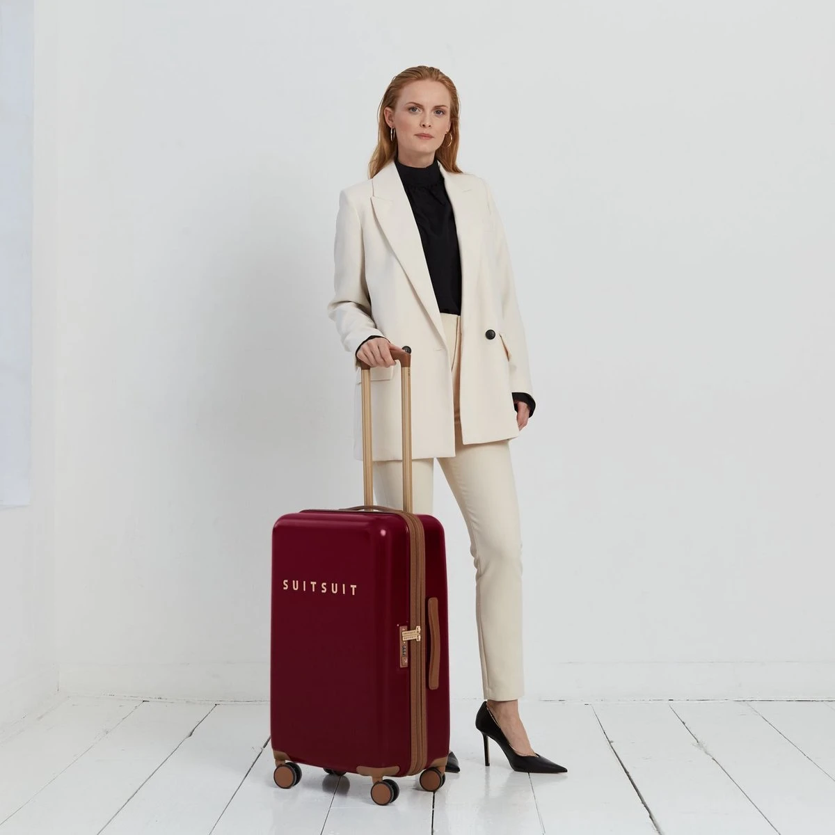 SUITSUIT - Fab Seventies Classic - Biking Red - Reiskoffer (66 Cm) - Afbeelding 2