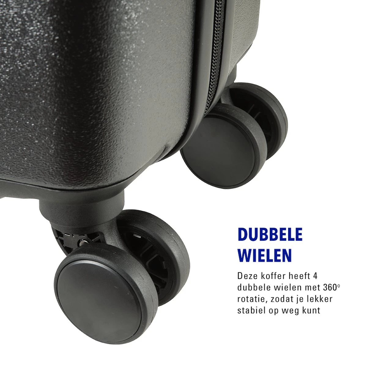 Princess Traveller Harlem - Handbaggage Koffer - Zwart - S - 55cm - Afbeelding 7