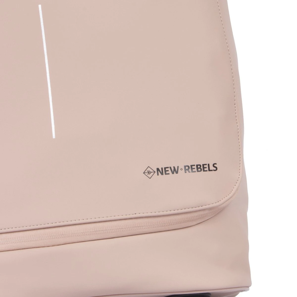 New Rebels® Harper Reistas / Weekendtas Geschikt Voor Handbagage - Waterafstotend Polyutheraan - Trolley Met Wielen En Reflectiedetails - Oud Roze - 29L - Afbeelding 8