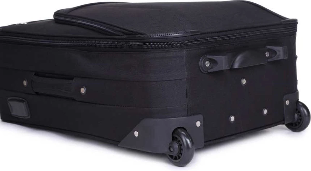 Decent Basic-Line Handbagage Trolley 53 Cm - Zwart - Afbeelding 10