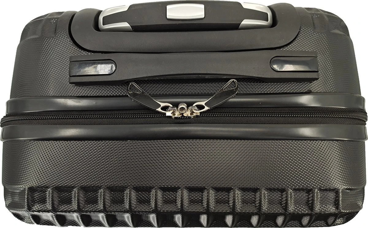 SB Travelbags Handbagage Koffer 51cm 4 Wielen Trolley - Zwart - Afbeelding 10