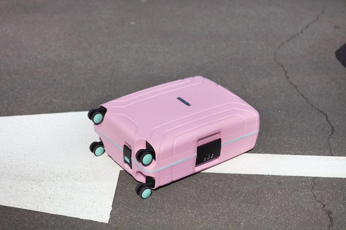 CarryOn Steward TSA Reiskoffer - 65cm Trolley Met Kliksloten - Dubbele Wielen - Roze - Afbeelding 12