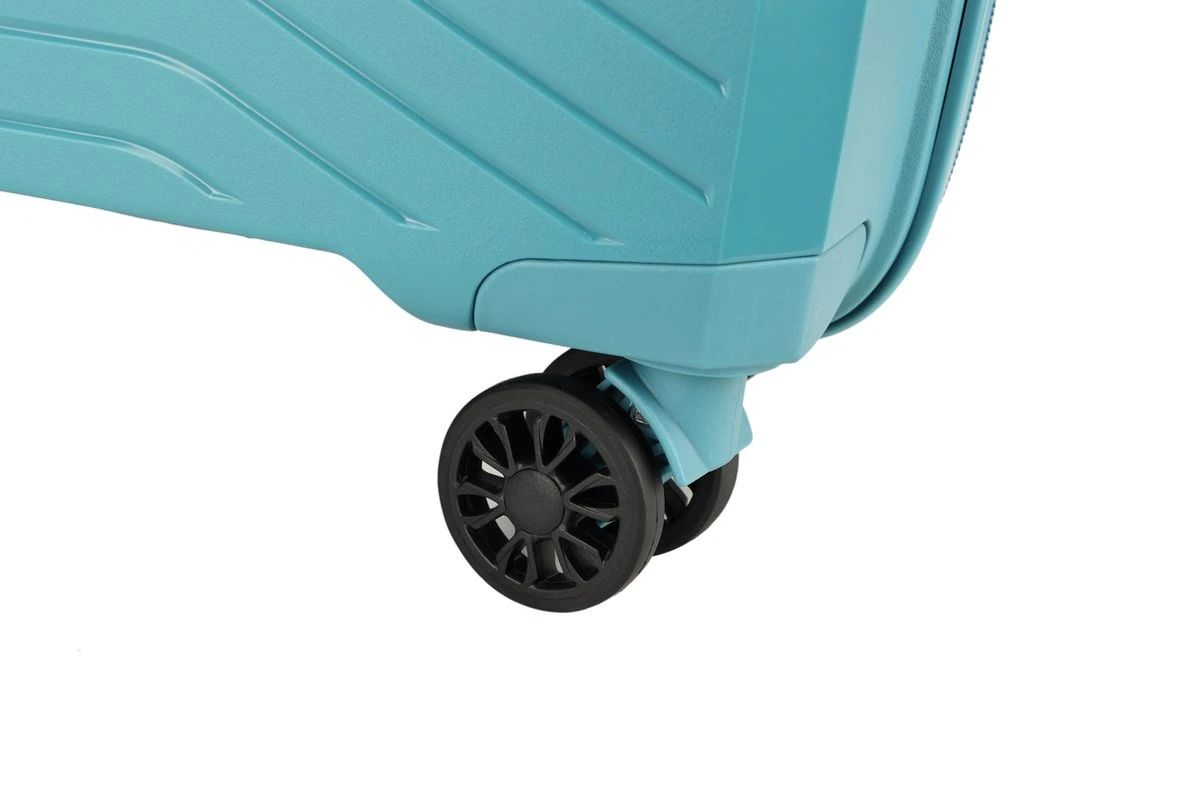 Decent CROSS-ONE PP Trolley 76 Cm - 94 Liter - TSA Slot - Petrol - Afbeelding 5