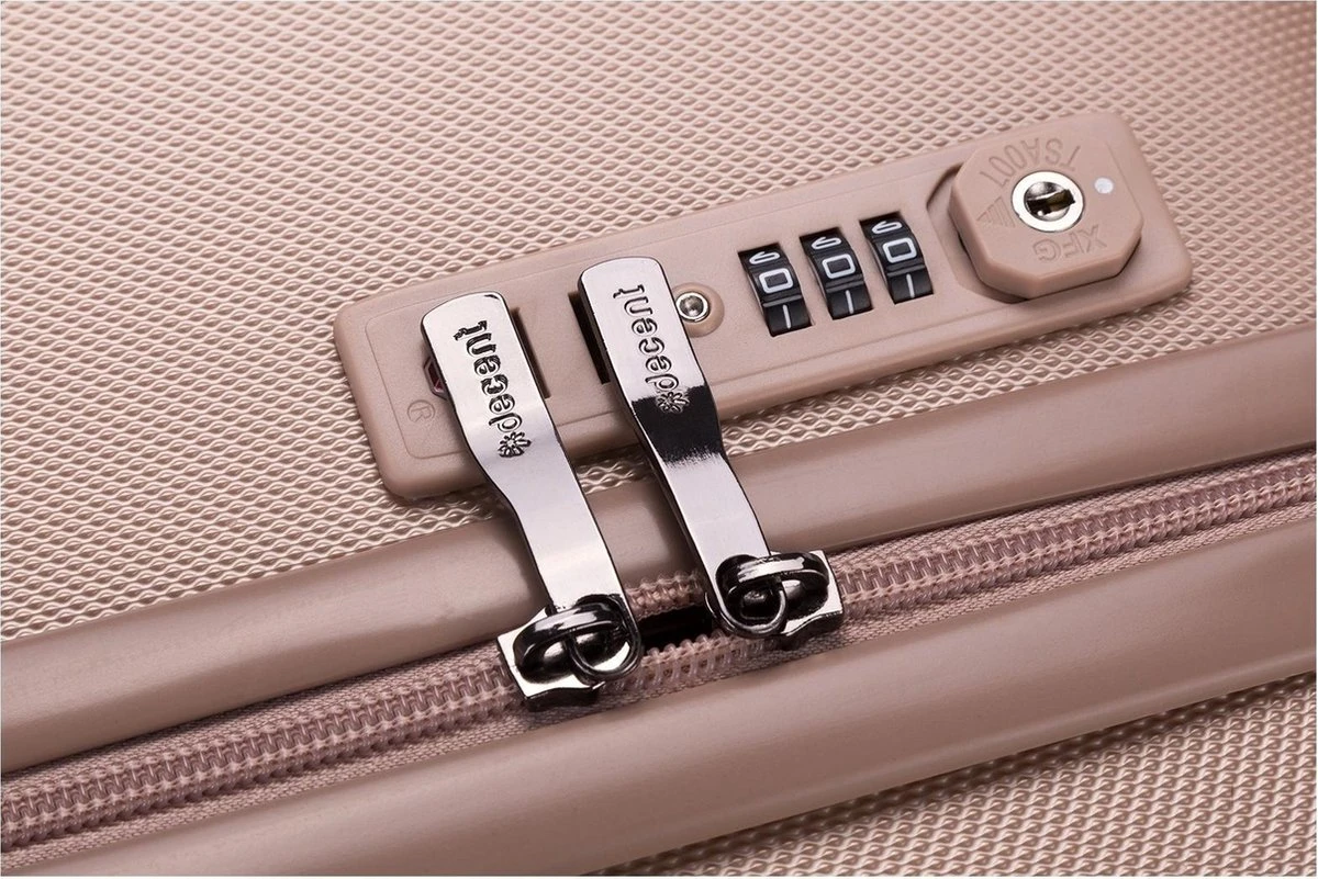 Decent Tranporto-One Reiskoffer 76 Cm - Zalmroze - Afbeelding 9