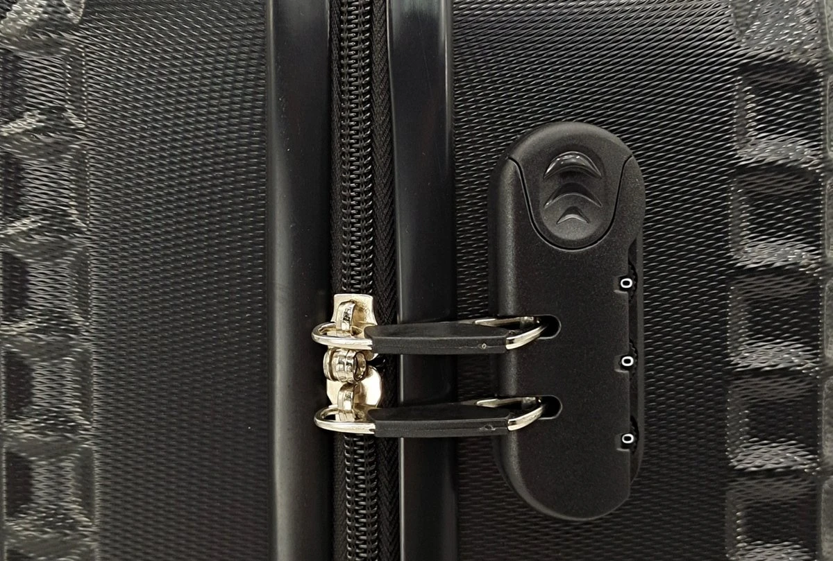 SB Travelbags Handbagage Koffer 51cm 4 Wielen Trolley - Zwart - Afbeelding 5