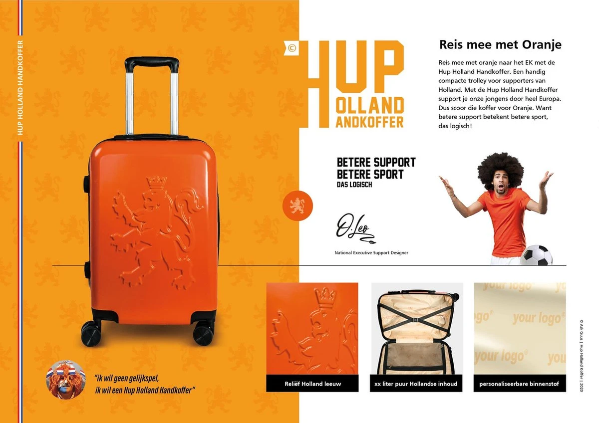 O.leo Reiskoffer | Trolly | Hard Case | Handbagagekoffer I 54x34x20cm | 35 Liter I 2,5 Kg - Afbeelding 8