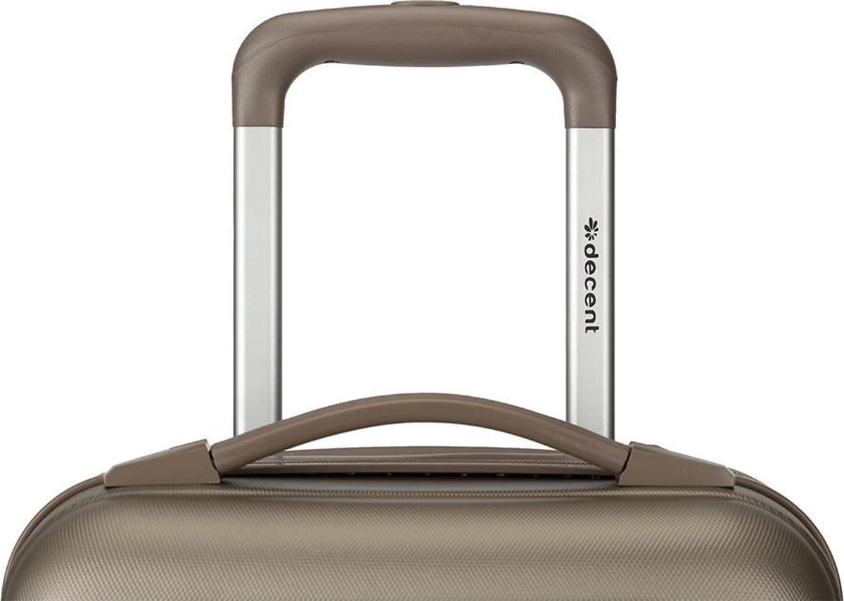 Decent Handbagage Koffer / Trolley / Reiskoffer - 42 Cm - 24 Liter - ABS - Maxi Air - Champagne - Afbeelding 8
