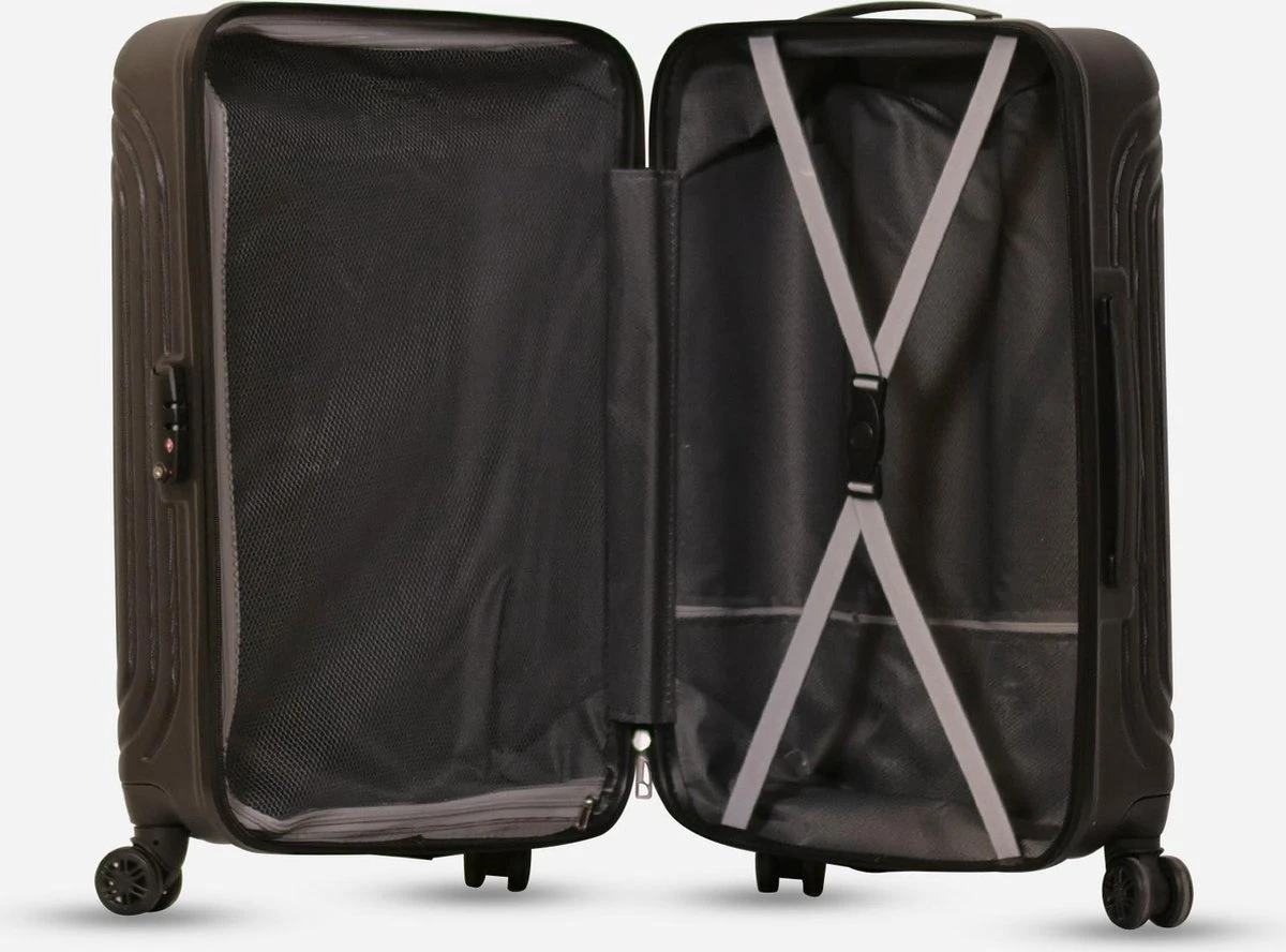 ©TROLLEYZ Florence No.7 - Reiskoffer 69 Cm - Night Black - Afbeelding 4