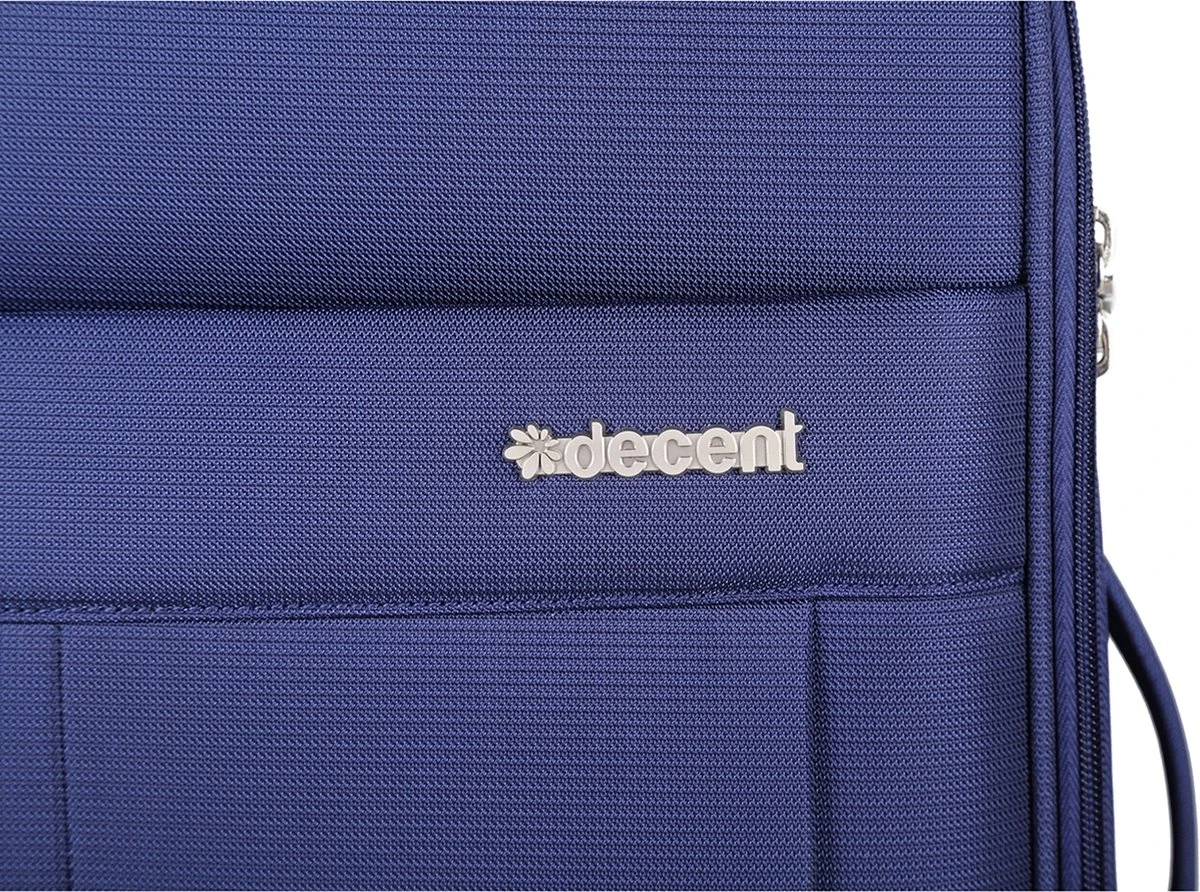 Decent D-Upright Large Koffer - 76 Cm Expandable - TSA Slot - Donkerblauw - Afbeelding 16