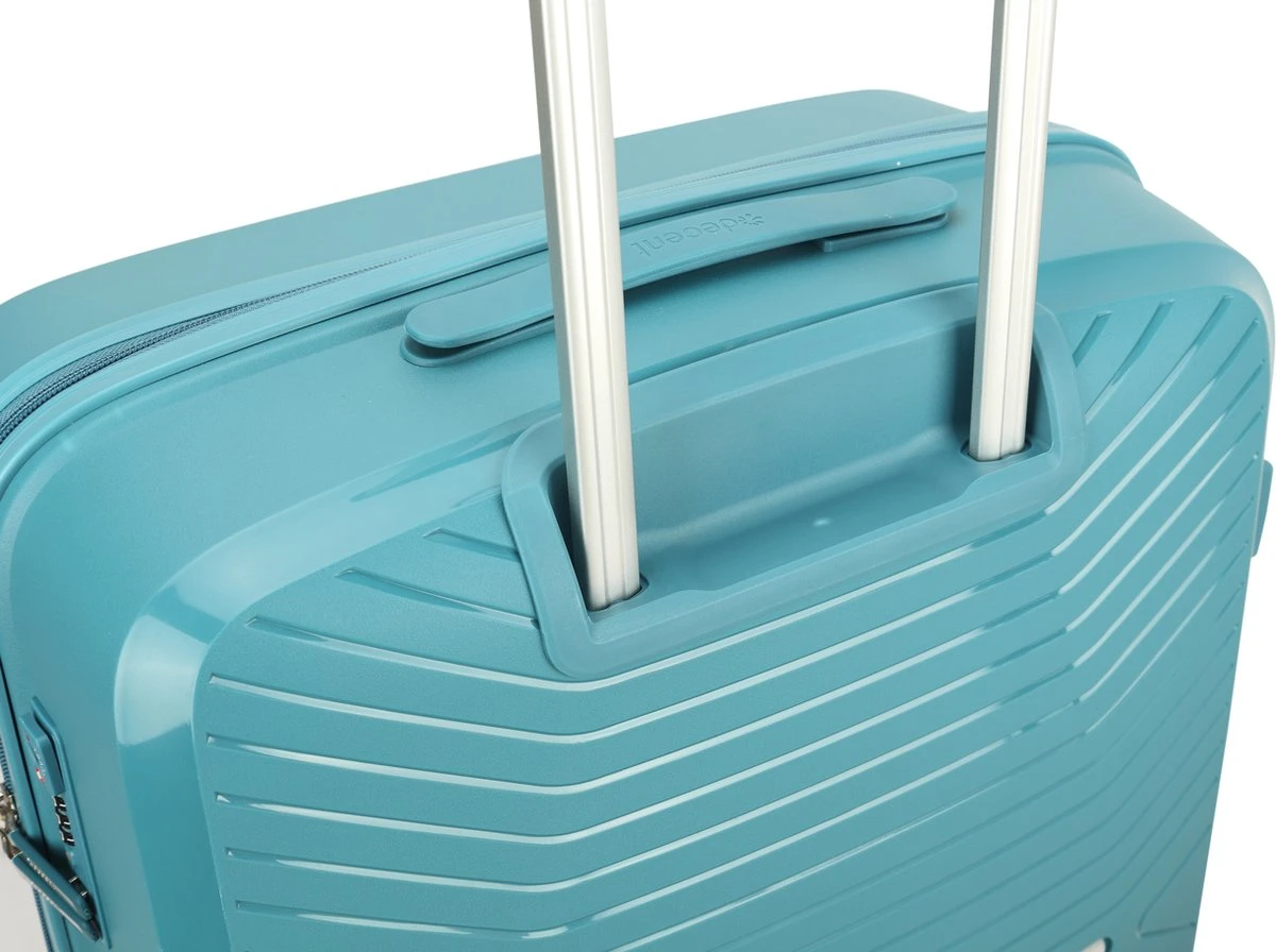 Decent CROSS-ONE PP Trolley 76 Cm - 94 Liter - TSA Slot - Petrol - Afbeelding 4