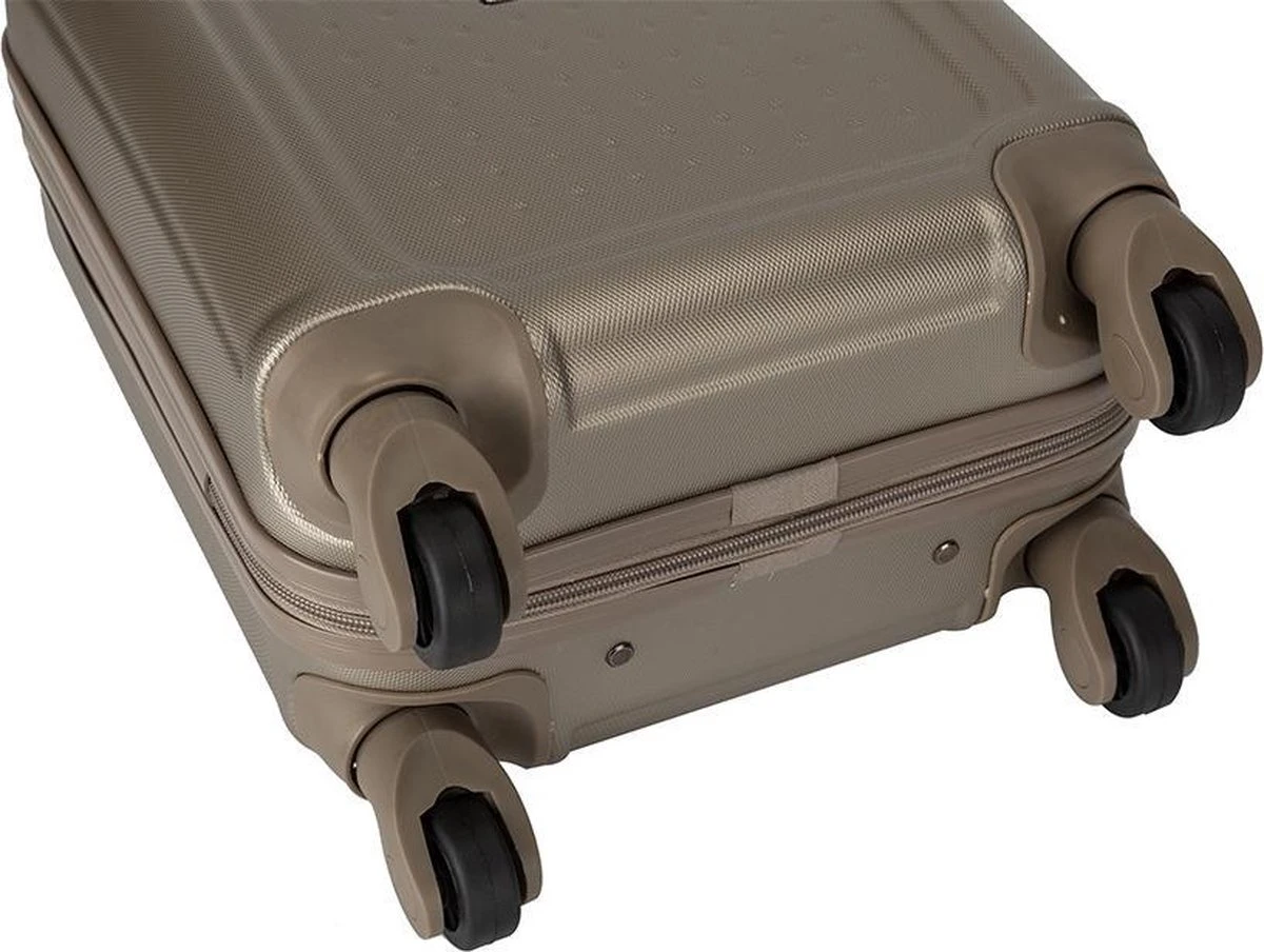 Decent Handbagage Koffer / Trolley / Reiskoffer - 42 Cm - 24 Liter - ABS - Maxi Air - Champagne - Afbeelding 9