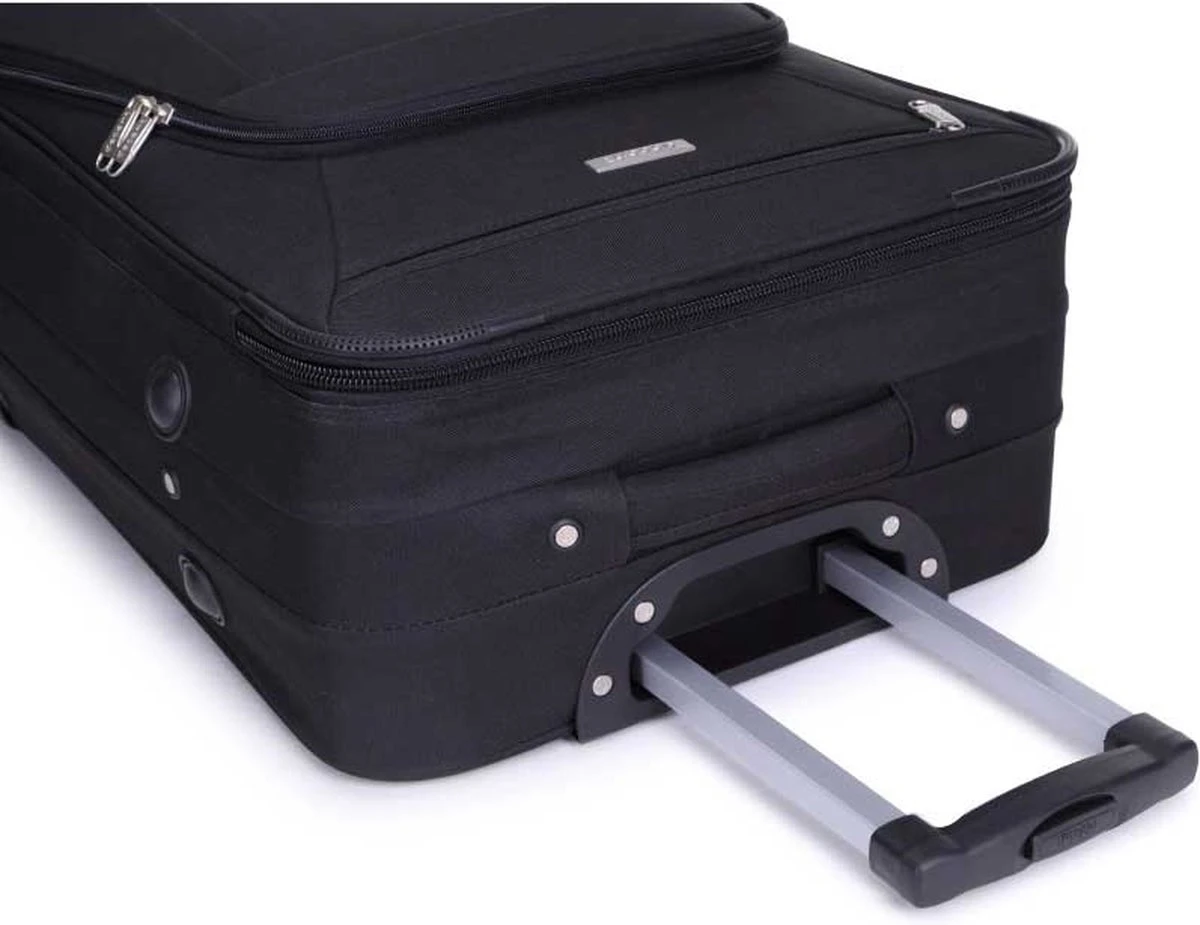 Decent Basic-Line Handbagage Trolley 53 Cm - Zwart - Afbeelding 5