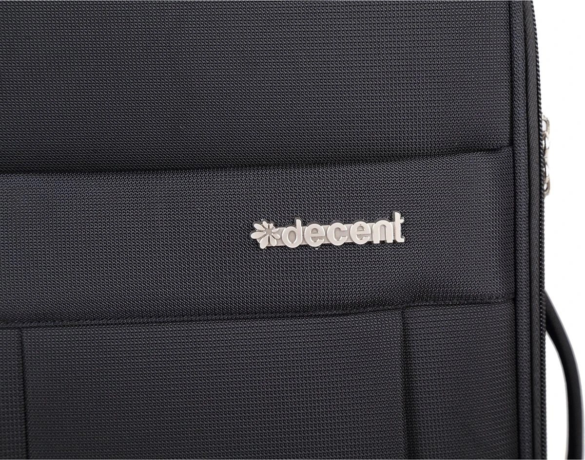 Decent D-Upright Large Koffer - 76 Cm Expandable - TSA Slot - Zwart - Afbeelding 11