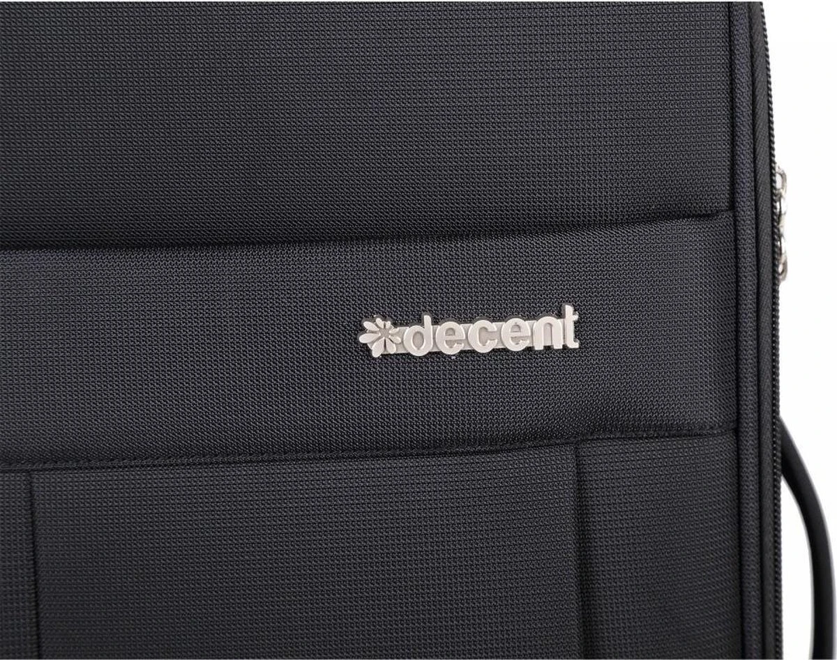 Decent D-Upright Large Koffer - 76 Cm Expandable - TSA Slot - Zwart - Afbeelding 18