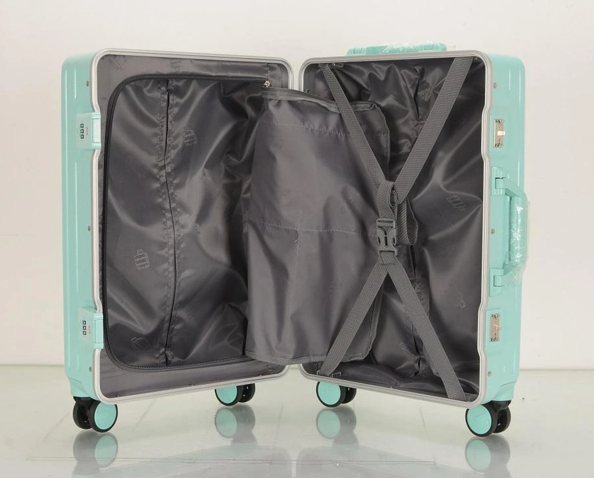 TOP AA Reis Kofferset - Trolleyset 3-delig Met TSA Slot Aluminum Frame, Kleine Cabine En Groot, ABS Luggage, (20+24+28 Inches 3 Pc Set), Roze/pink - Afbeelding 8