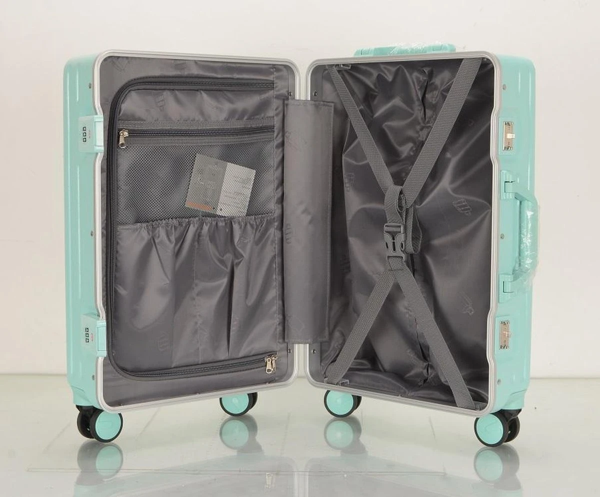 TOP AA Reis Kofferset - Trolleyset 3-delig Met TSA Slot Aluminum Frame, Kleine Cabine En Groot, ABS Luggage, (20+24+28 Inches 3 Pc Set), Roze/pink - Afbeelding 7