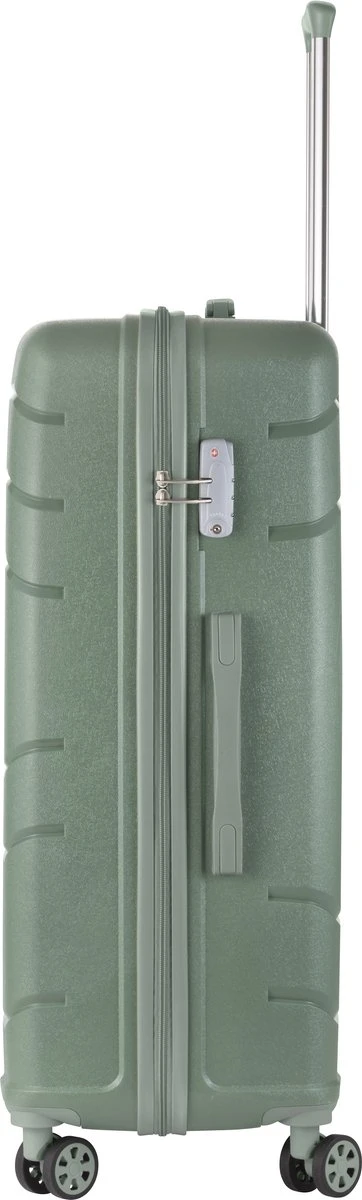 TravelZ Big Bars Reiskoffer 78 Cm Met Dubbele Wielen - Trolley Koffer Met TSA-slot - Olijf - Afbeelding 5