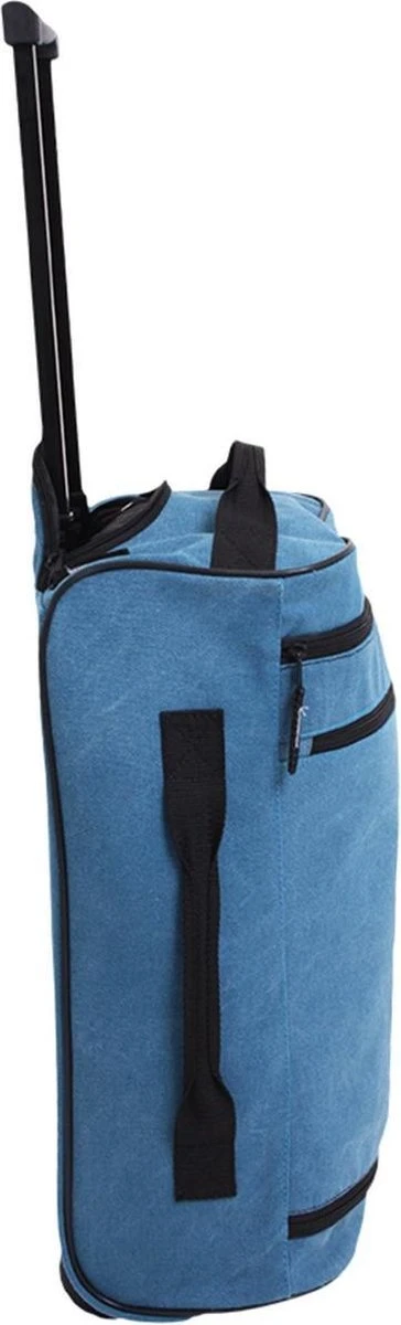 Norländer Lyon Canvas Trolley Trolleytas Blauw - Afbeelding 2