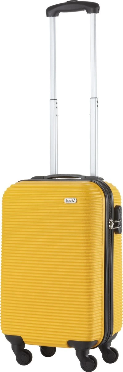 TravelZ Horizon Handbagagekoffer - 54cm Handbagage Trolley Met Gevoerde Binnenkant - Geel - Afbeelding 4