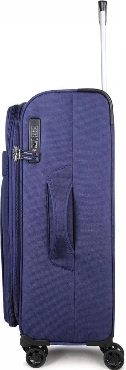 Decent D-Upright Large Koffer - 76 Cm Expandable - TSA Slot - Donkerblauw - Afbeelding 13